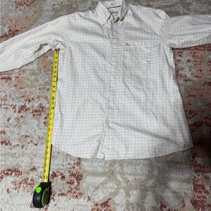 Men's Beige Checkered Shirt
